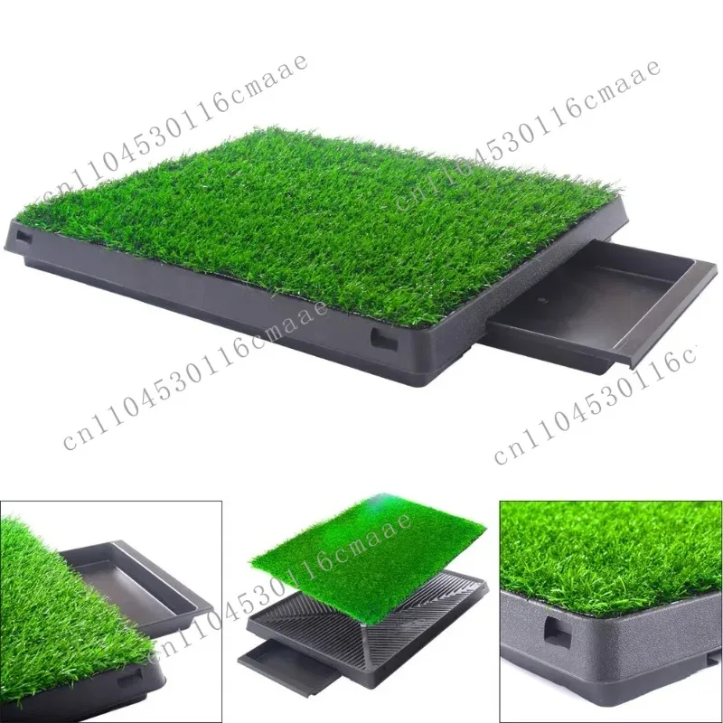 Portable Home Training Toilet Pad for Dogs and Cats, Grass Pet Loo Tray, Indoor and Outdoor Potty, Litter Box, Park Mat