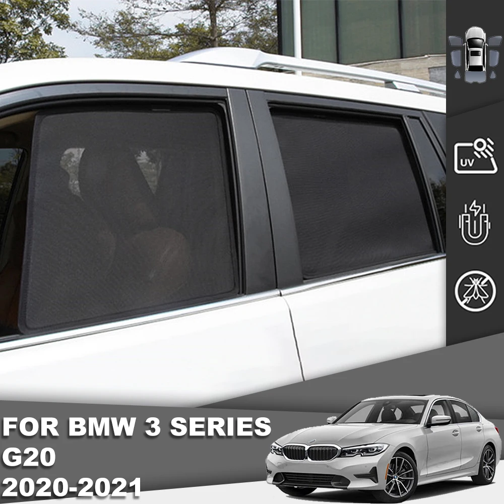 

For BMW 3 Series G20 2018-2024 G 20 Car Sunshade Visor Front Windshield Frame Curtain Rear Side Baby Window Sun Shade Shield