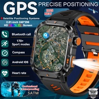 2025 New Military Bluetooth Talk Smartwatch Men 2.01\