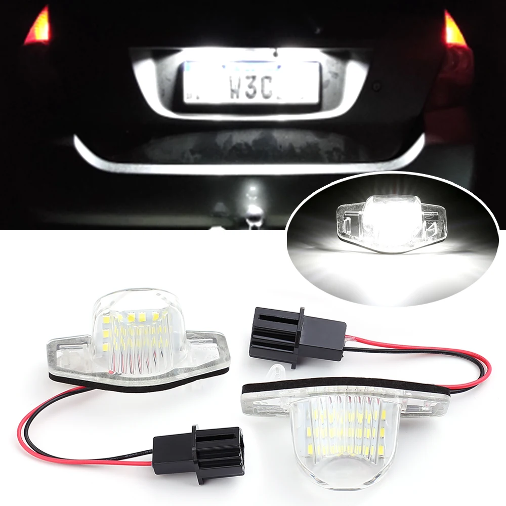 

2x Led License Plate Light Lamp For Honda Odyssey Fit Jazz Stream Freed Logo Insight CR-V Vezel HR-V FR-V Edix