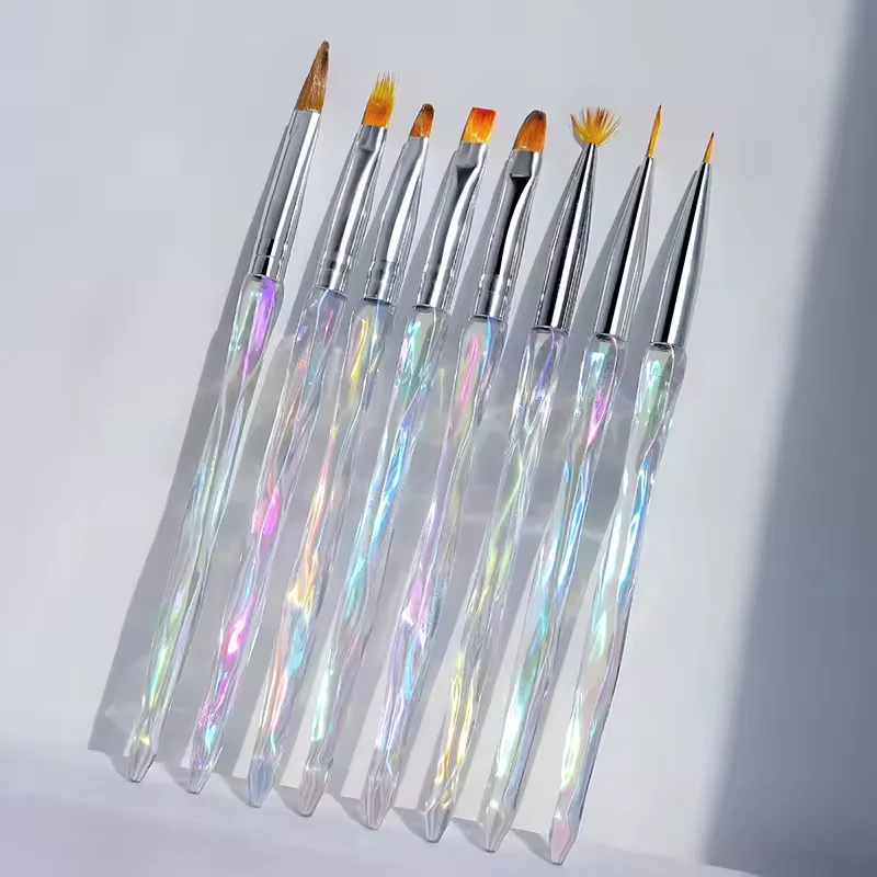 LINMANDA 8 Pack Nail Art Pens Nail Art Design Tools Suitable for Professionals and Beginners Ideal for DIY Nail Salons