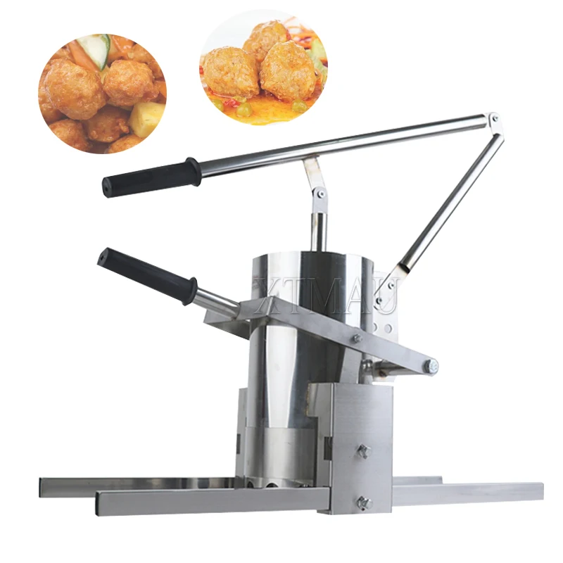 

Stainless Steel Manual Meatball Frying Machine Meat Ball Making Machine Balls Forming Machine Fish Ball Maker Former Tool