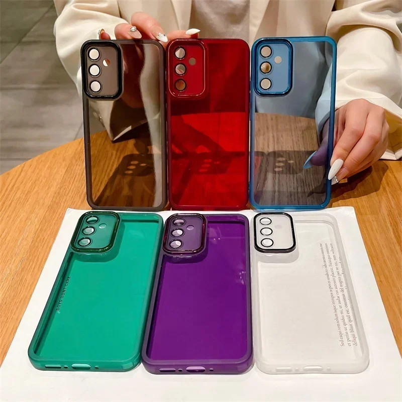 Luxury Soft Silicone Clear Case For Samsung Galaxy A14 A15 A25 A05 A04S A24 A34 A54 A52 A33 A13 A32 A21S A72 A73 A53 A31 Cover