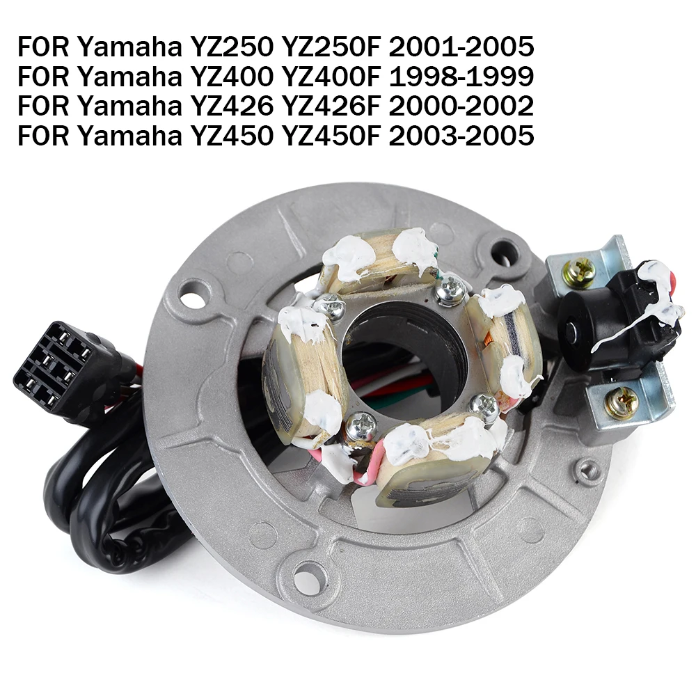 

Motorcycle Stator Coil for Yamaha YZ250 YZ250F YZ400 YZ400F YZ426 YZ426F YZ450 YZ450F YZ 250 450 400 426 YZ 250F 450F 400F