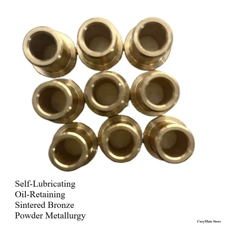 Sintered Bronze Flange Bush Bearings Texture