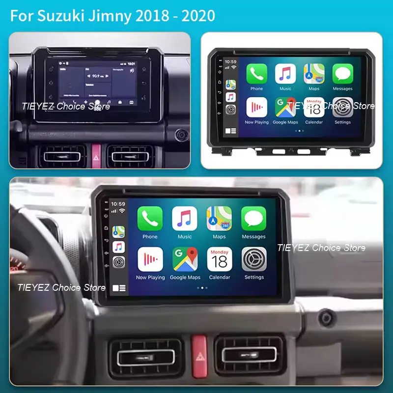 Android 15 Based Car Audio System with CarPlay Auto GPS Navigation DSP DVD and 5G Connectivity for Suzuki Jimny 2018–2020 Model