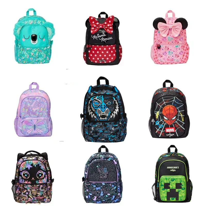 

Authentic Smiggle Australian Children's Student Backpack Girl Gift Boy Birthday Gift Large Capacity Fashion Backpack