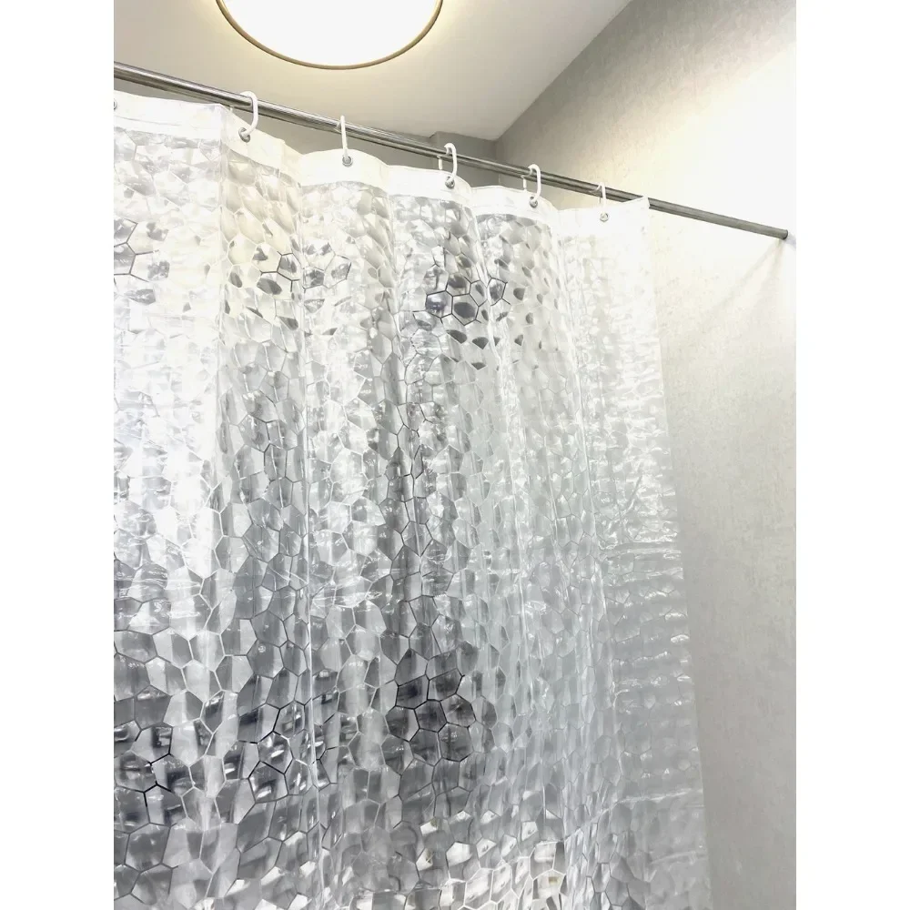 Bath curtain partition curtain of European shower room is waterproof, mildew-proof and dry-wet separation. shower curtain