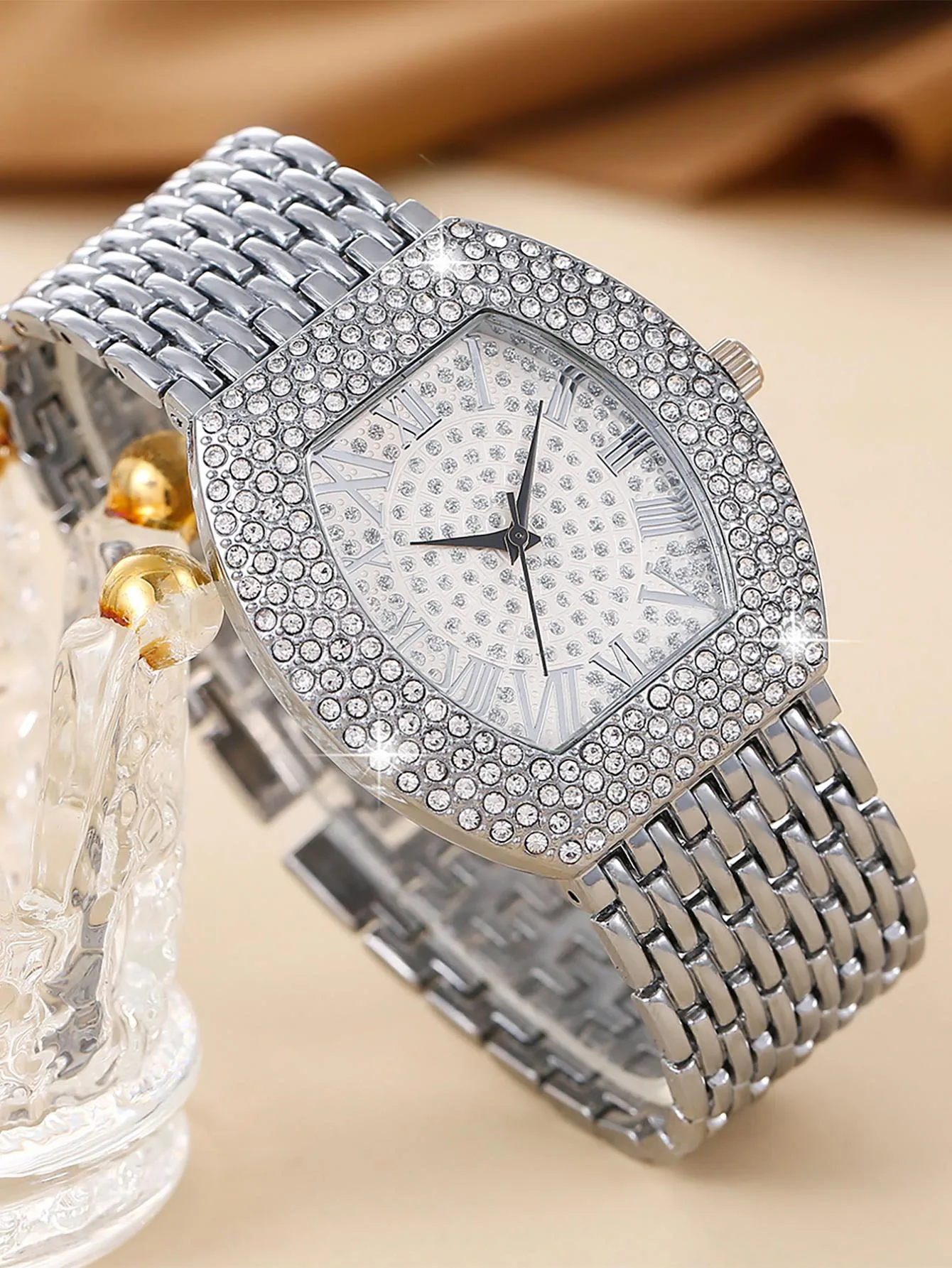 1-piece Women's Quartz Watch, Elegant and Stylish, with Adjustable Dial and Versatile Design Watch