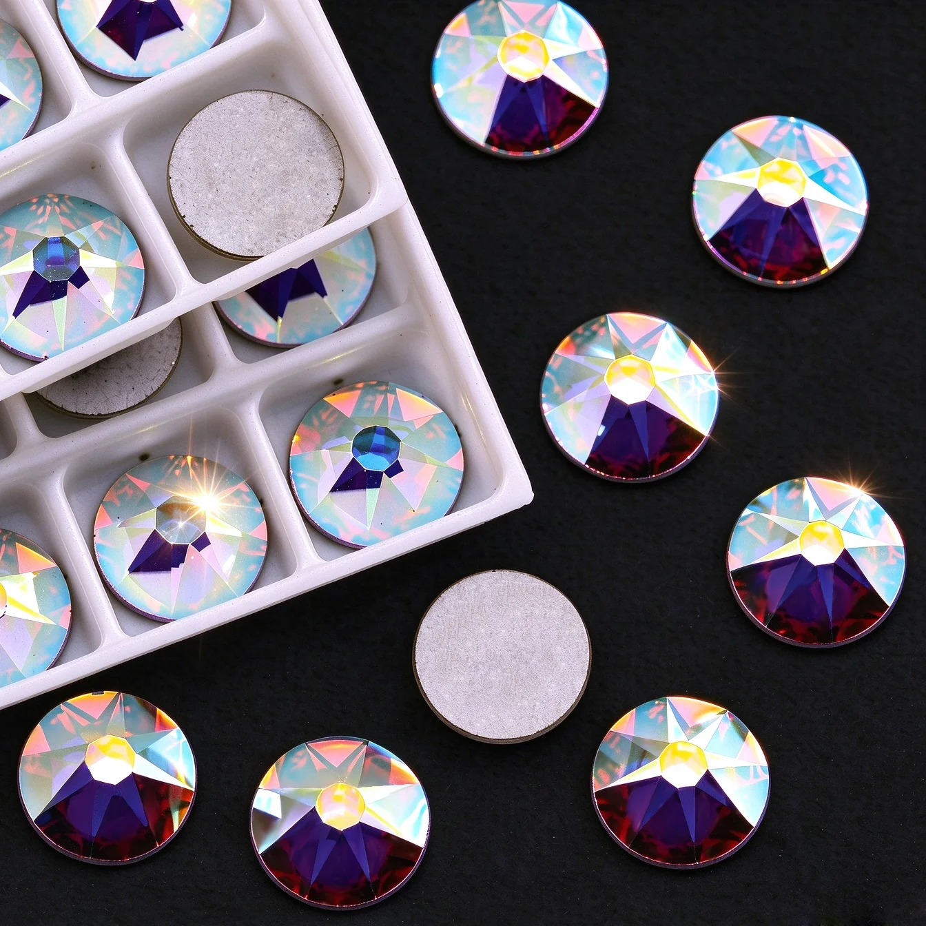 All Sizes Xirius 6A 2088 Rhinestones Crystal Flatback 8 Big 8 Small 16cut Stones For DIY Crafts Nail Art Decoration