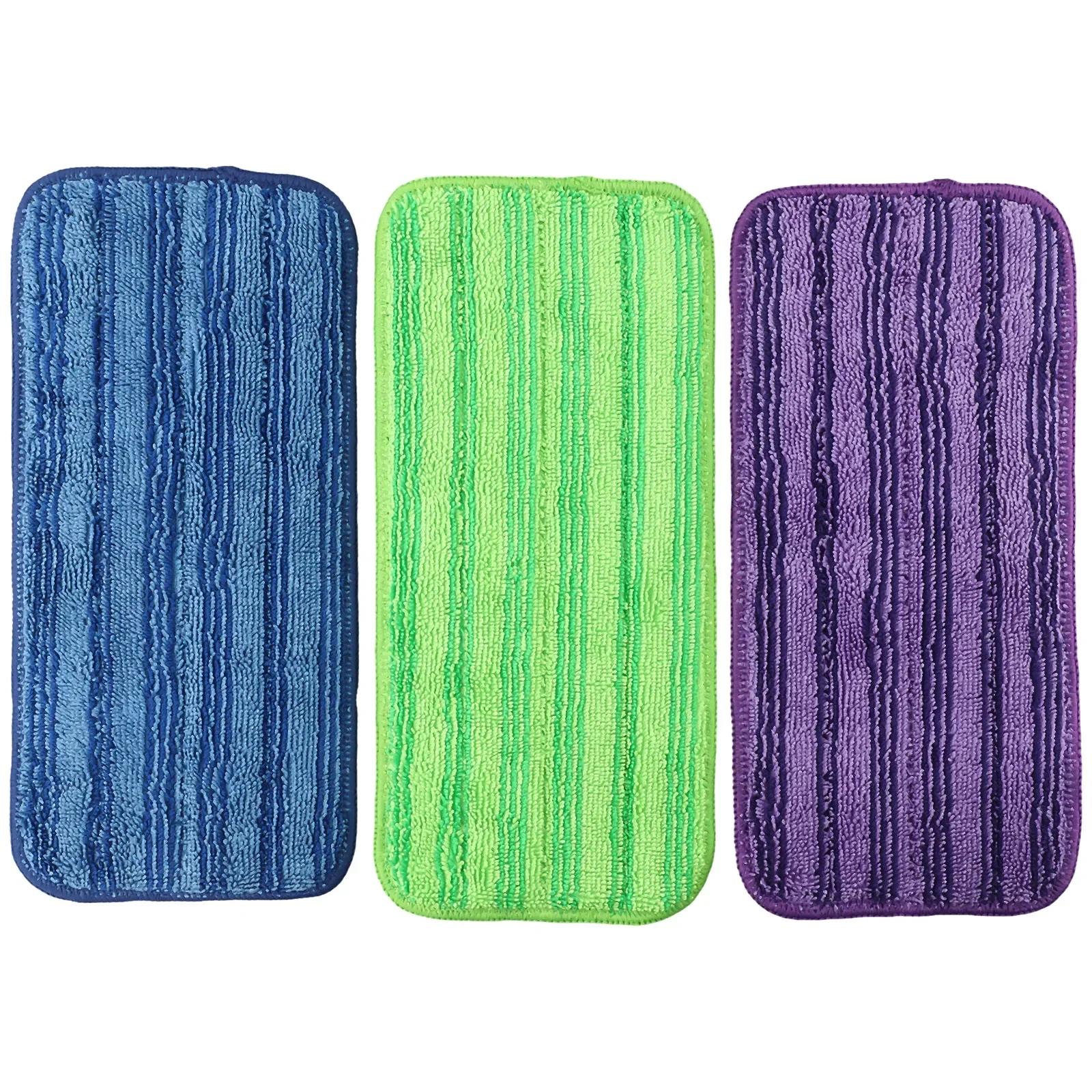 Powerful Cleaning with For Swiffer Wet Jet Pads Reusable Microfiber Refills for Sticky Messes Purple + Green + Blue