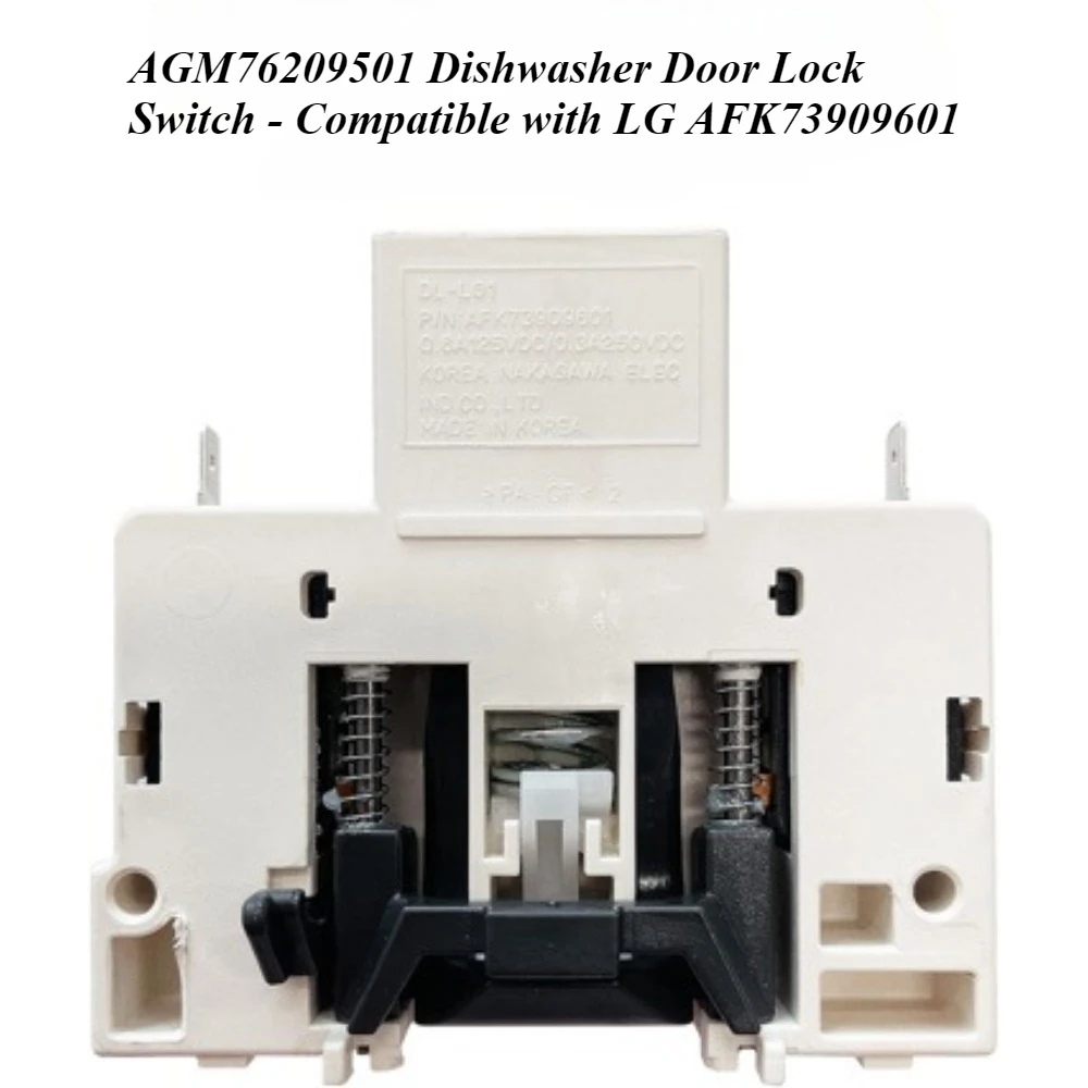 

AGM76209501 Dishwasher Door Lock Switch - Compatible with LG AFK73909601, Replacement Latch Assembly for LG Dishwasher Repair
