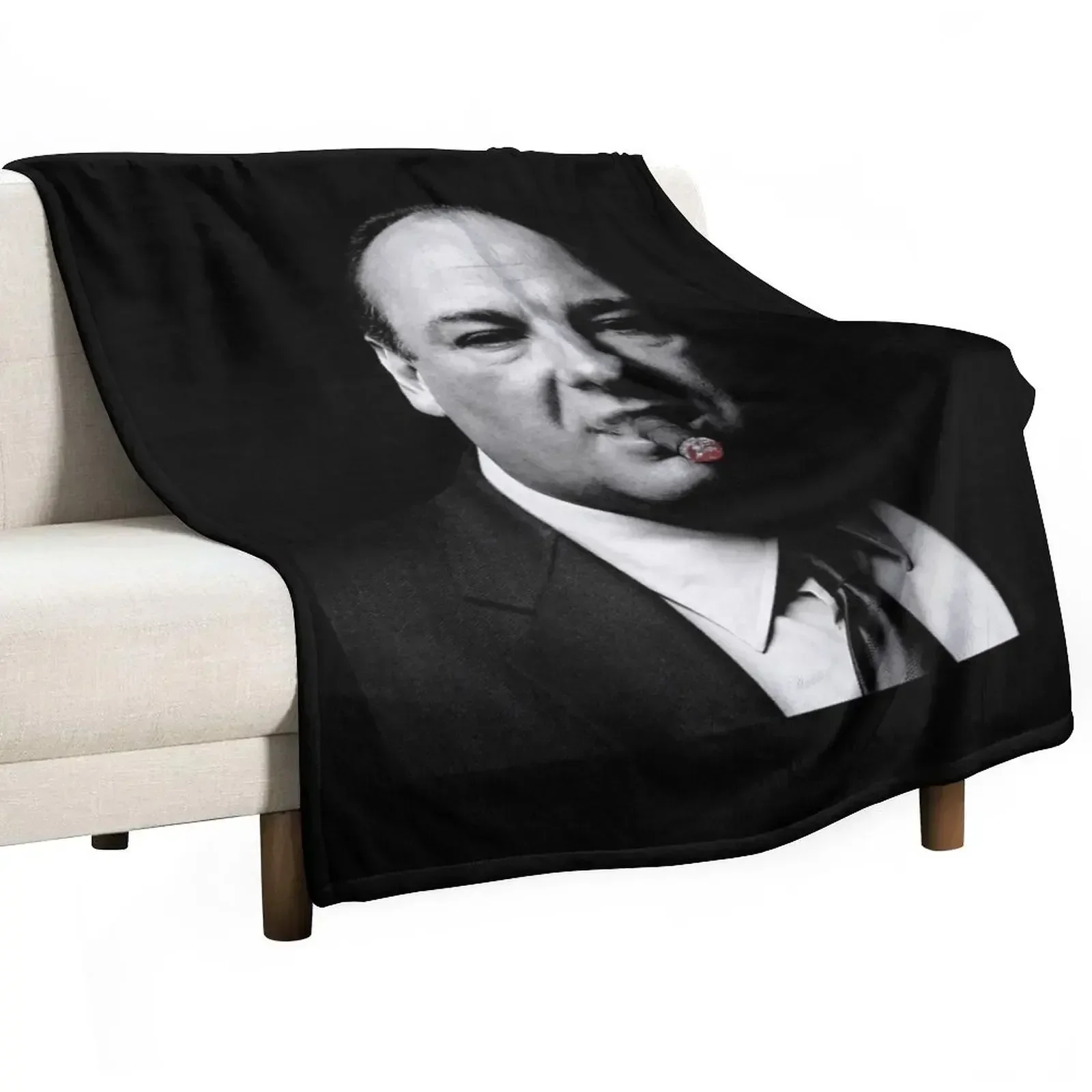 Tony Soprano cigar Throw Blanket Comforter Vintage Bed Fashionable Luxury Thicken Camping Flannel Blankets