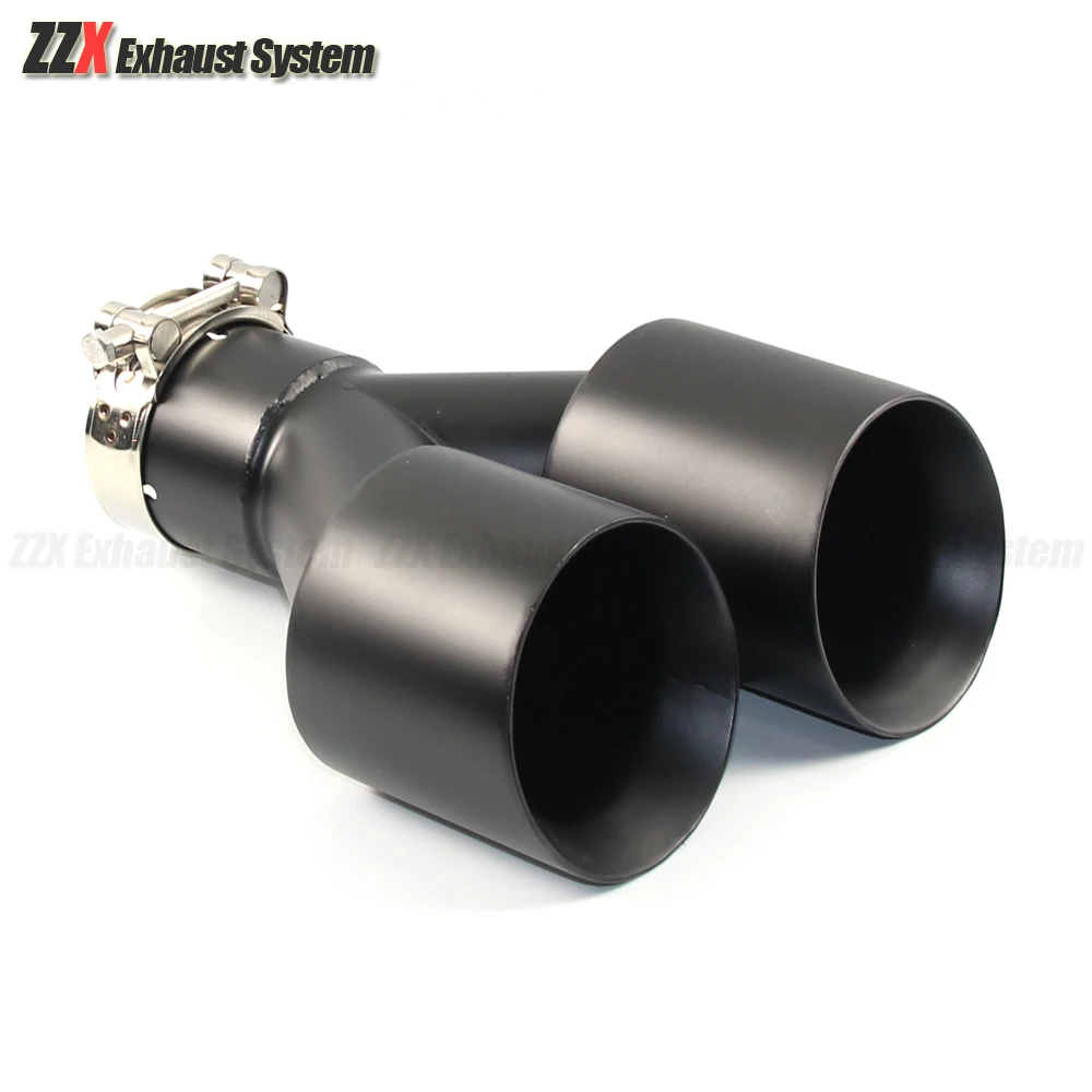 Car Accessories Stainless steel Black skew double Universal Car accessories modification Automobile exhaust pipe Muffler