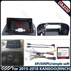 For 2015-2018 KANGOO 9INCH Car dvd radio Android Host speaker decoder MP3 MP5 fascia audio multimedia fasica frame Radio panel