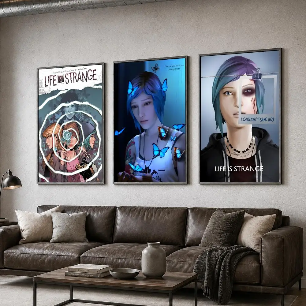 Game Life Is Strange Story Choice Indie Adventure Poster  PP Self Adhesive Home Garage Dorm Bar Wall Decor Aesthetic Retro Gift