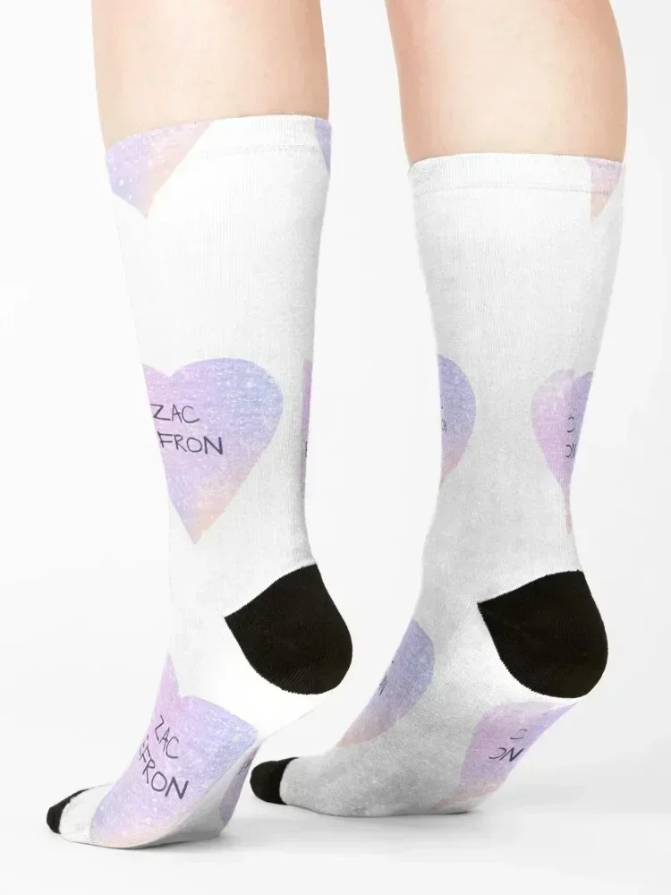 أنا أحب Zac Efron الجوارب الرياضية المخصصة الثلوج الحرارية رجل الشتاء عيد الميلاد الجوارب السيدات الرجال
