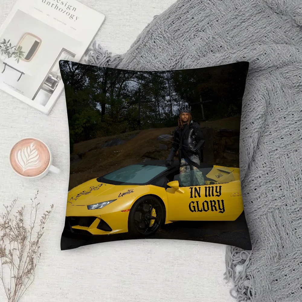 غطاء وسادة مغني الراب Lil Gnar IN MY GLORY أريكة مربعة مع وسادة مريحة مناسبة للغرفة