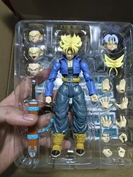 Shfiguarts 드래곤 볼 트렁크 피규어, SHF 트렁크 보이, 미래 컬렉션 모델 DBZ 장난감, 애니메이션 액션 피규어, 생일 선물