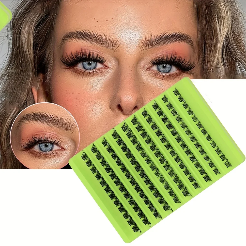 Cost-Effective 10 Rows Unscented Natural High Volume Segmented Individual Lashes Reusable DIY Home Eyelash Extension Tools