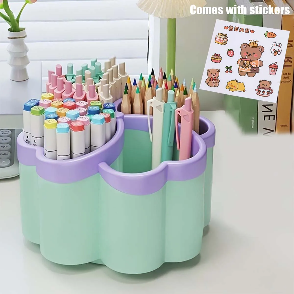 Multi-function desktop storage box,Comes with stickers,save space,office/study/cosmetics,back-to-school season,Christmas gifts