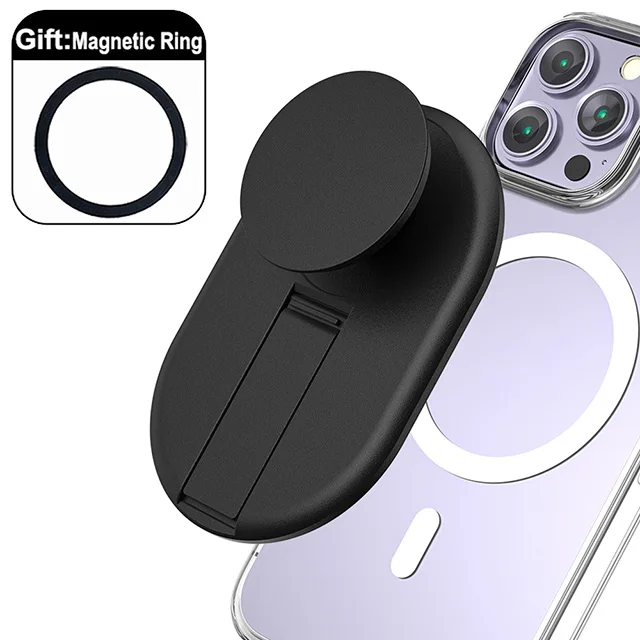 Grippopso Universal Phone Grip Compatible With Magsafe Socket, With Two Phone Holder, Expanding Stand Tok Holders Bracket