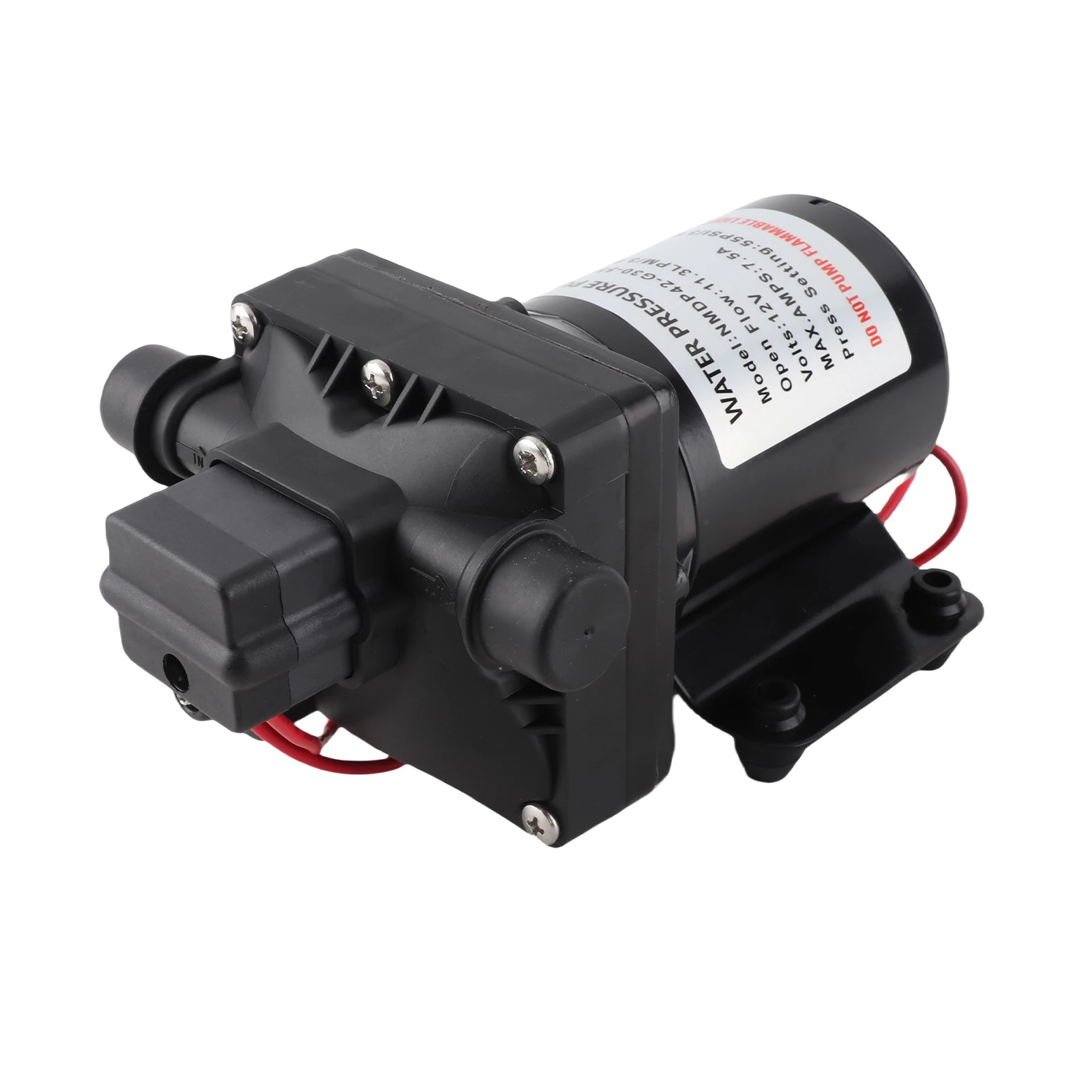 Car Water Pump 55 PSI 3 Gallons Per Minute 7.5 Amps 12V DC RV Caravan Selfpriming Water Pump 4008101E65