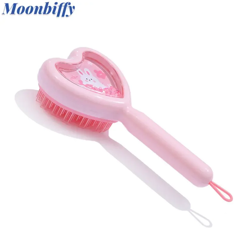 Kids and Woman Scalp Massage Comb Heart Shape Anti-static Hair Brush Hair Brush for Salon Hairdressing Styling Tool Barber Combs