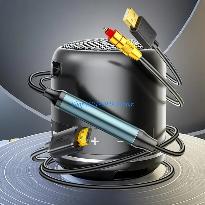 

Y2GD Pointed Output HDTV RCAs to Digital Opticals Cable 1.5m for Entertainment Systems