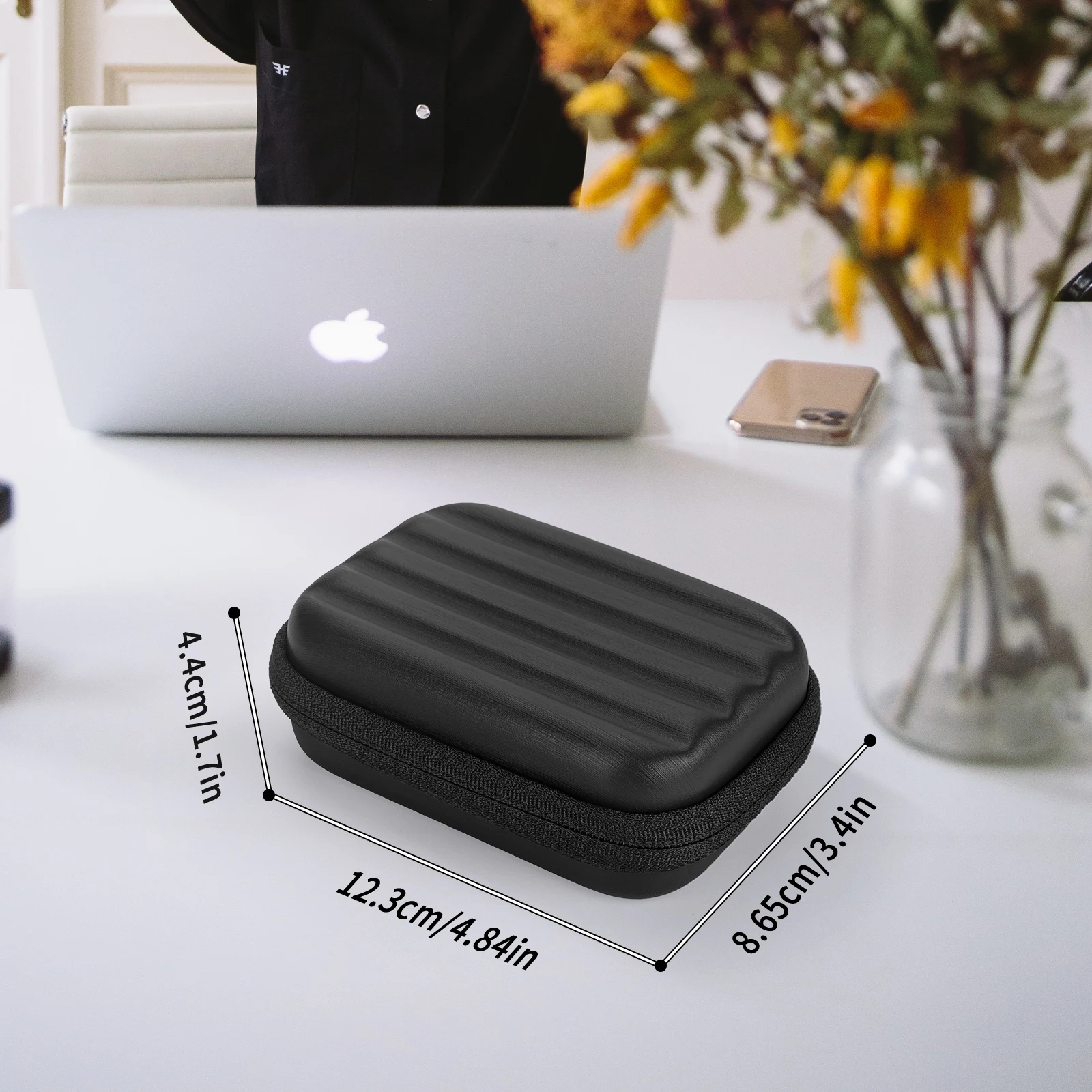 YINKE-carcasa rígida EVA Compatible con Samsung T7 / T7 Touch / Shield SSD, disco duro portátil, almacenamiento de viaje, cubierta protectora