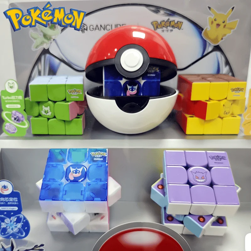 

Pokemon GAN V100 Maglev Collectible Magic Cube Toys - Branded Magnetism - Gengar Greninja Varian Squirtle - Holiday