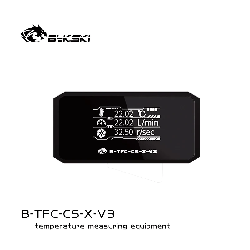 B-TFC-CS-X-V3 自作水冷用 温度フローセンサー2個セット ワケアリ Bykski B-TFC-CS-X-V3 Monitor de sistema de resfriamento de água