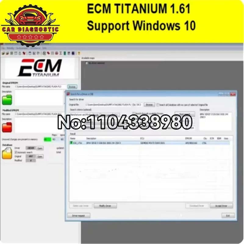 2026 HOT ECM TITANIUM 1.61 With 26000 + Driver ECM 18259+ Drivers for ecu tool Send link automotive software windows 7 8 10