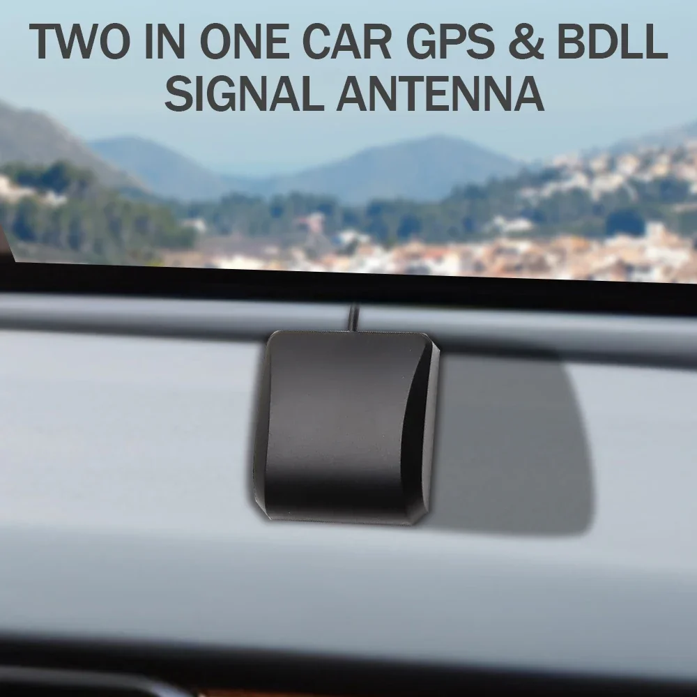 GPS/BDS Car Navigation Antenna High Precision Satellite Positioning Signal Booster Amplifier 38dbi Magnetic Base FAKRA SMA Male