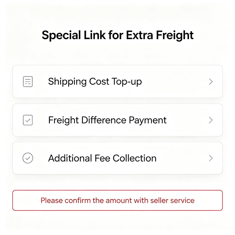 Special Link for Extra Shipping Fee，No physical item，DO NOT order without seller confirmation