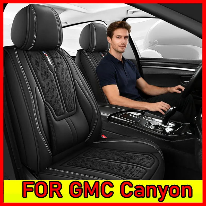 

FOR GMC Canyon 5-Seat Full-Cover Car Seat Protector | High-End PU Leather, Anti-Wear & Waist Support Comfort