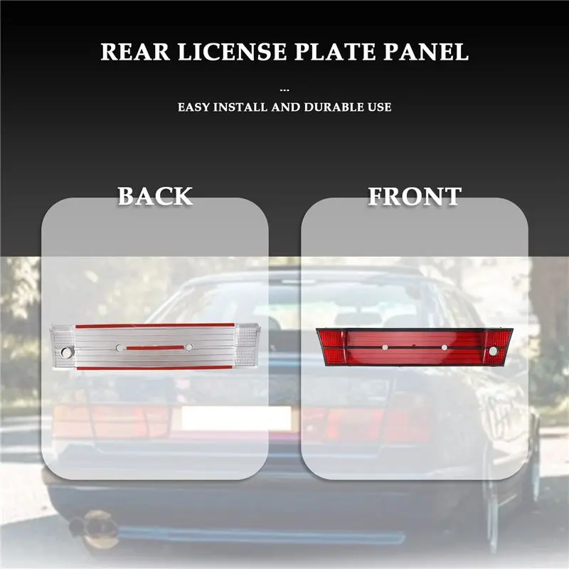 Car Rear License Plate Panel Bracket Frame Rear Number Frame For-BMW 5 SERIES E34 M5 525I view 4