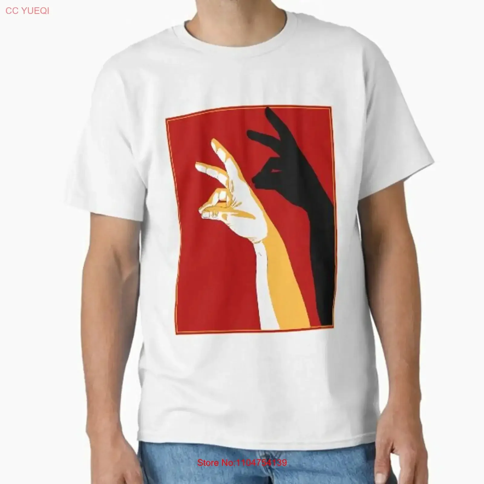 Hand Shadow Little Rabbit Classic T Shirt Made in US AUS Size S 2XL vintage Washed homme Unisex Casual Soft streetwear Stylish