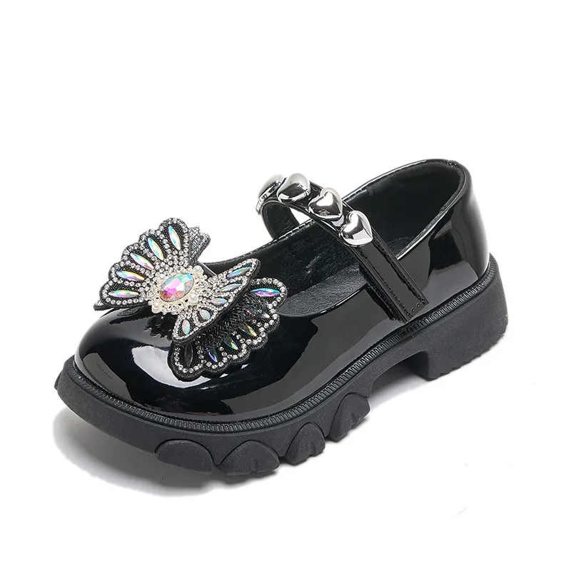 Children Soft-Bottom Single Shoes Princess Party Dress Shoes Student Performance Dance Shoes Trendy Kids Thick-Soled Shoes
