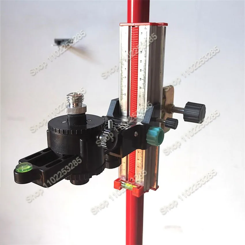 Stable Mounting Aluminum Alloy Construction Adjustable Laser Level Bracket Laser Level with 1/4inch to 5/8inch Screw Adapter