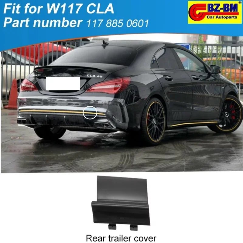 المصد الأمامي الخلفي سحب العين هوك غطاء لمرسيدس بنز W117 CLA CLA45 AMG C117 A1178850601 1178850601 1178856900 1178851222 #1