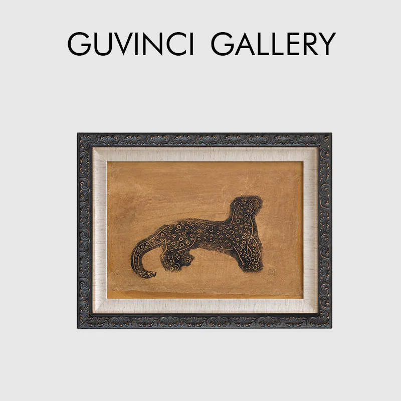 

Guvinci French Niche Art Retro Framed Canvas Wall Art Luxury Handmade Premium Giclee Print For Living Room Entryway Office