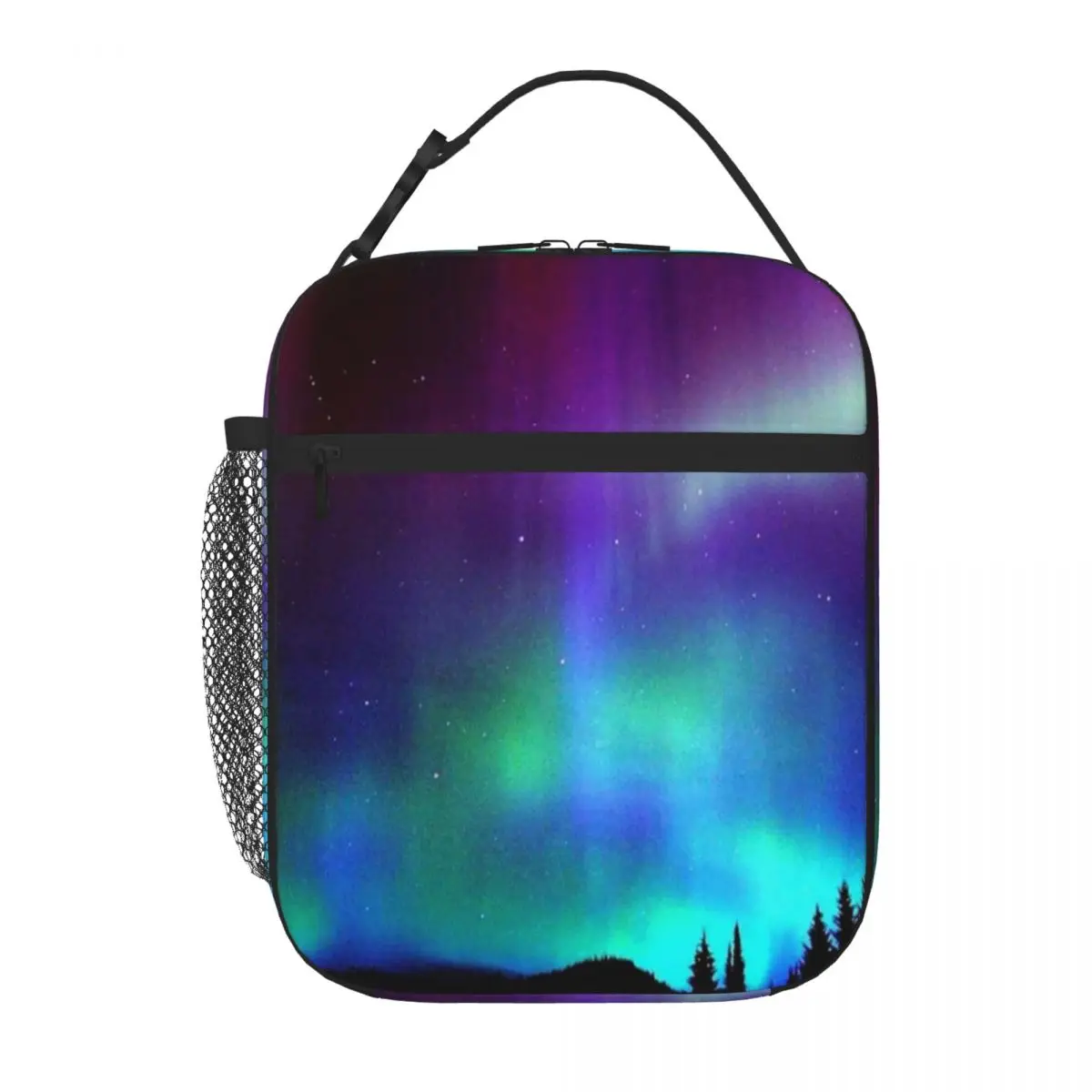 Hot Sale Northern Lights Light Luxury Camping Lunch Bag Downtown Work Student Lunch Bag