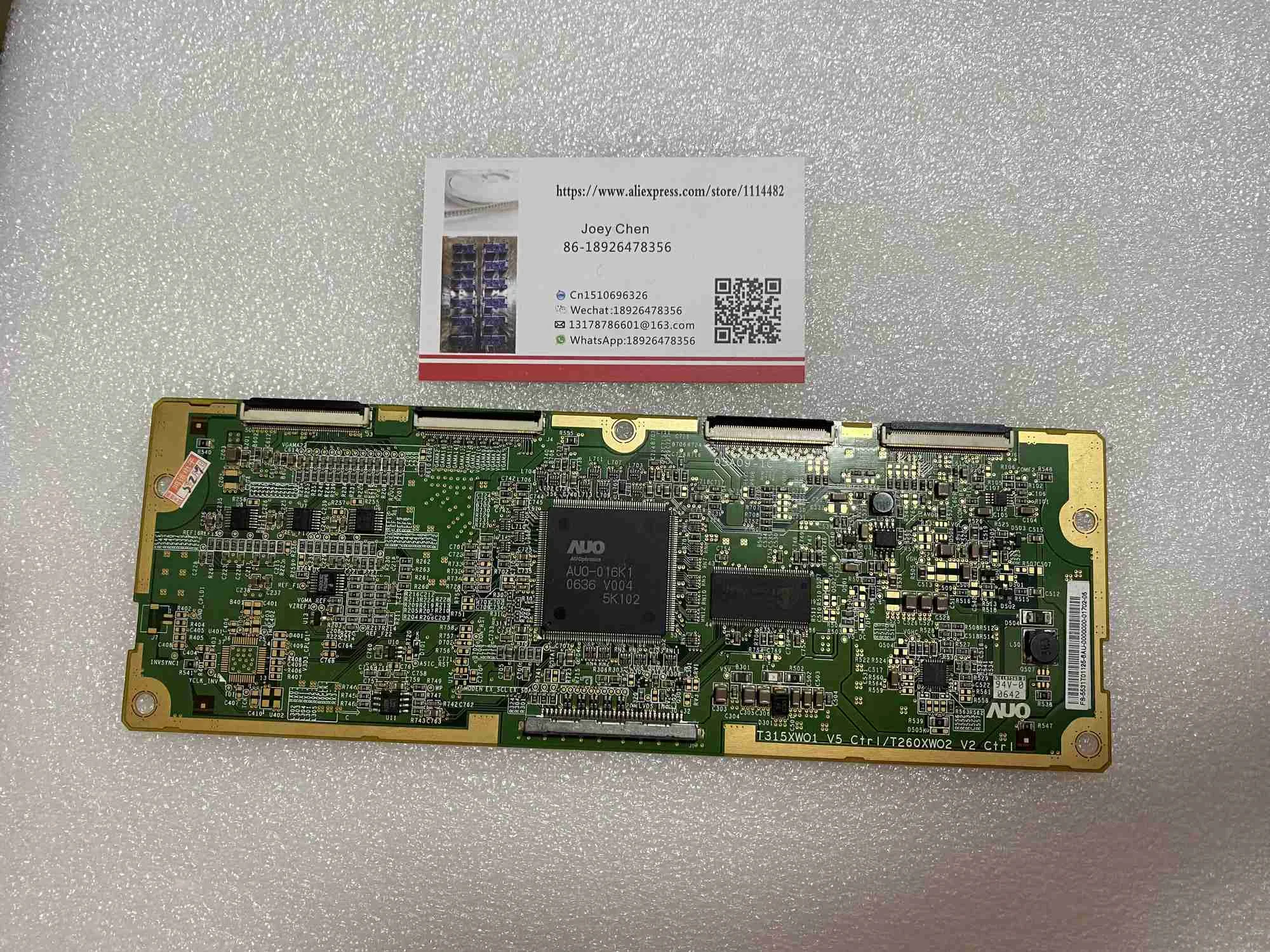 Placa lógica T315XW01 V5 CTRL / T260XW02 V2 Ctrl, buena prueba, placa de T-CON Original T315XW01 V5 CTRL / T260XW02 V2 Ctrl