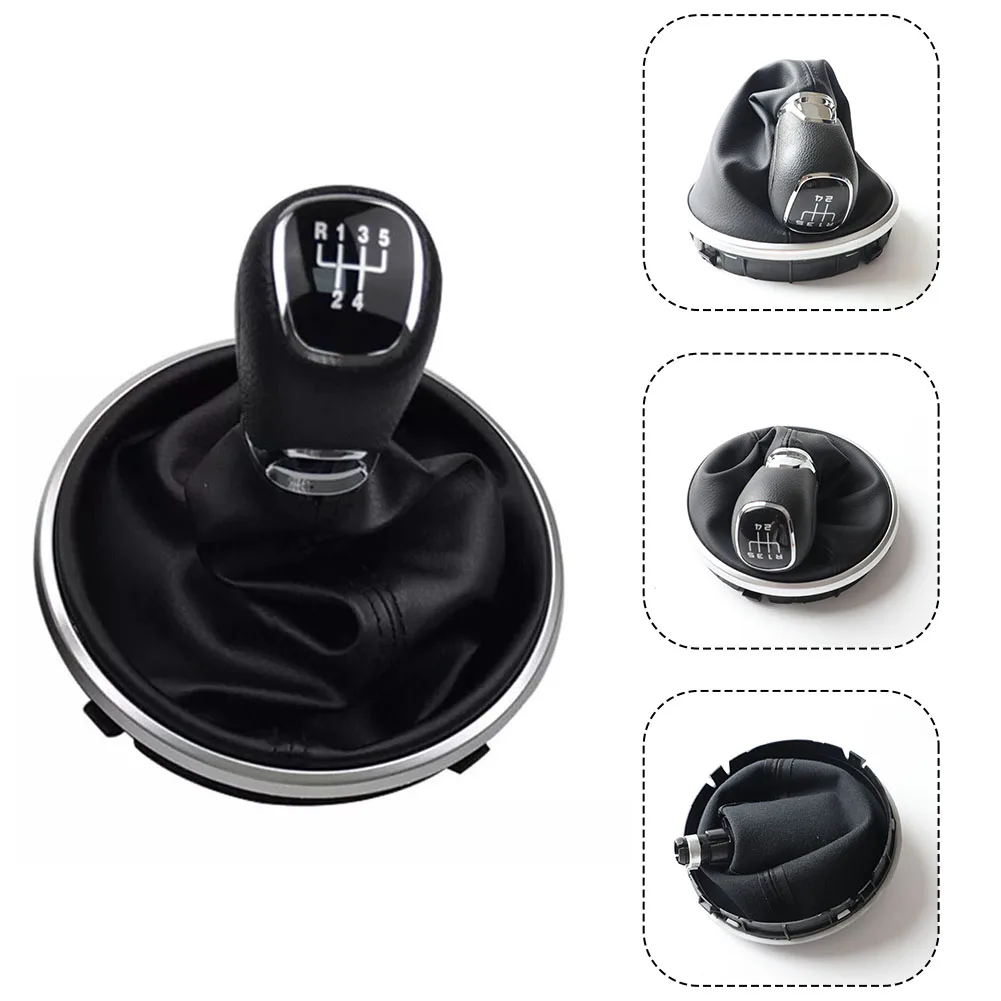 5 Speed Manual Gear Shift Knob Gaiter Frame For Skoda For Fabia 2 II MK2 For Combi Scout 2007-2014 Car Interior Parts