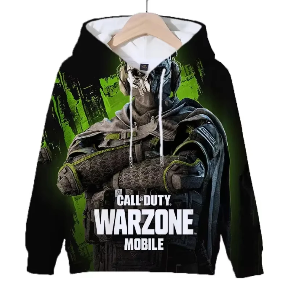 New Game Call of Duty 3D Printed Men\'s Hoodie Harajuku Long Sleeves Oversized Outdoor Pullover Sweatshirt Kids Unisex Clothing