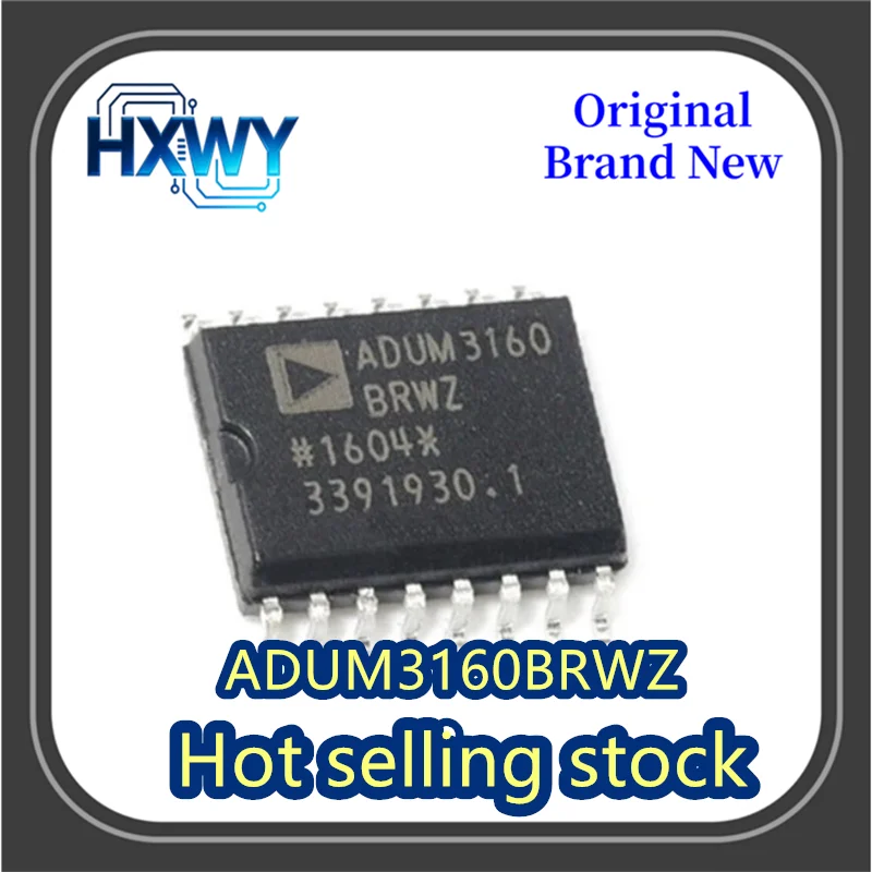 

(2/20 pieces) ADUM3160BRWZ-RL ADUM3160 SOP-16 USB Digital Isolation Chip Electronics Brand New Original