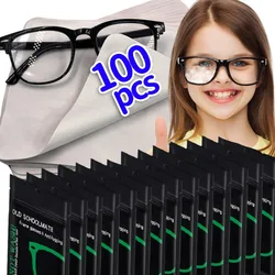 1/100Pcs Super Anti-fog Glasses Cloth for Eyeglasses Wipes Lens Cloth Defogger Suede Pre-moistened Chamois Sunglasses Wipes