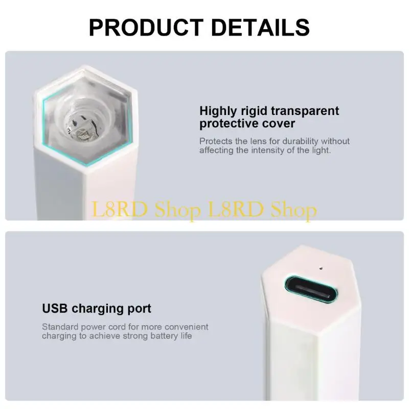 L8RD Handheld UV Lamp for Gel Nails,LED Lamp Dryer,Mini Light