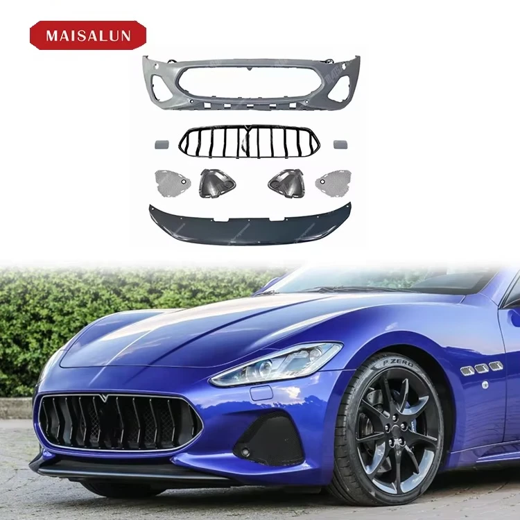 

Передний бампер с решеткой, передняя губа, комплект кузова в стиле Z для GT GranTurismo, комплект автомобильного бампера